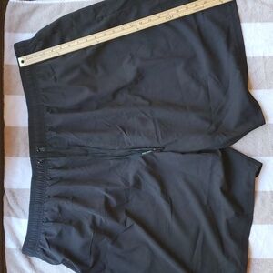 HODO  XL MENS SWIM SHORTS  BLACK TIE FRONT, ELASTIC WAIST